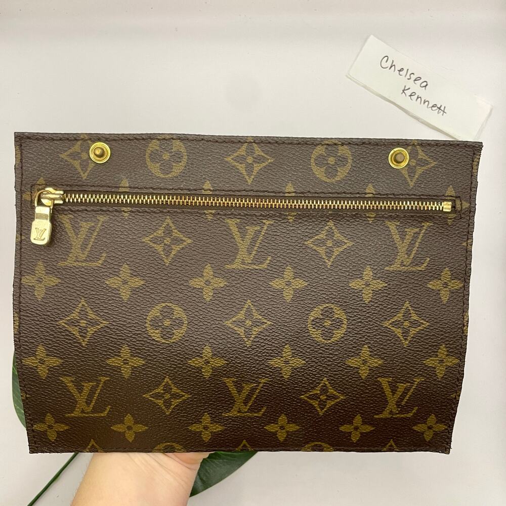 Louis Vuitton Monogram Randonnee Flat Pouch Clutch Toiletry envelope - Picture 2 of 12